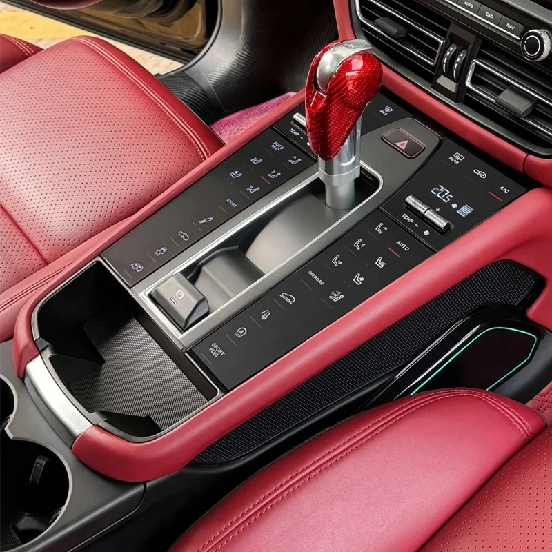 2014-2022 Car Upgrade 2023 LCD Shift Button Central Control Panel New Touch Mirror Saddle Panel for Macan